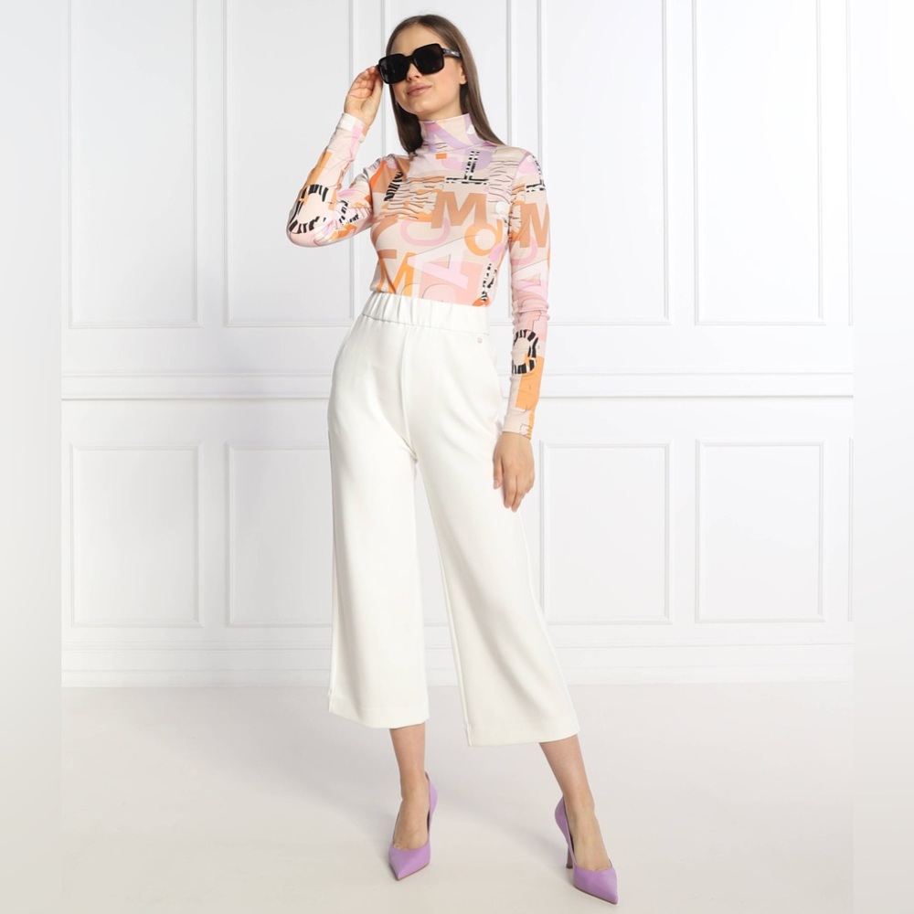 MARCCAIN Printed jersey turtleneck